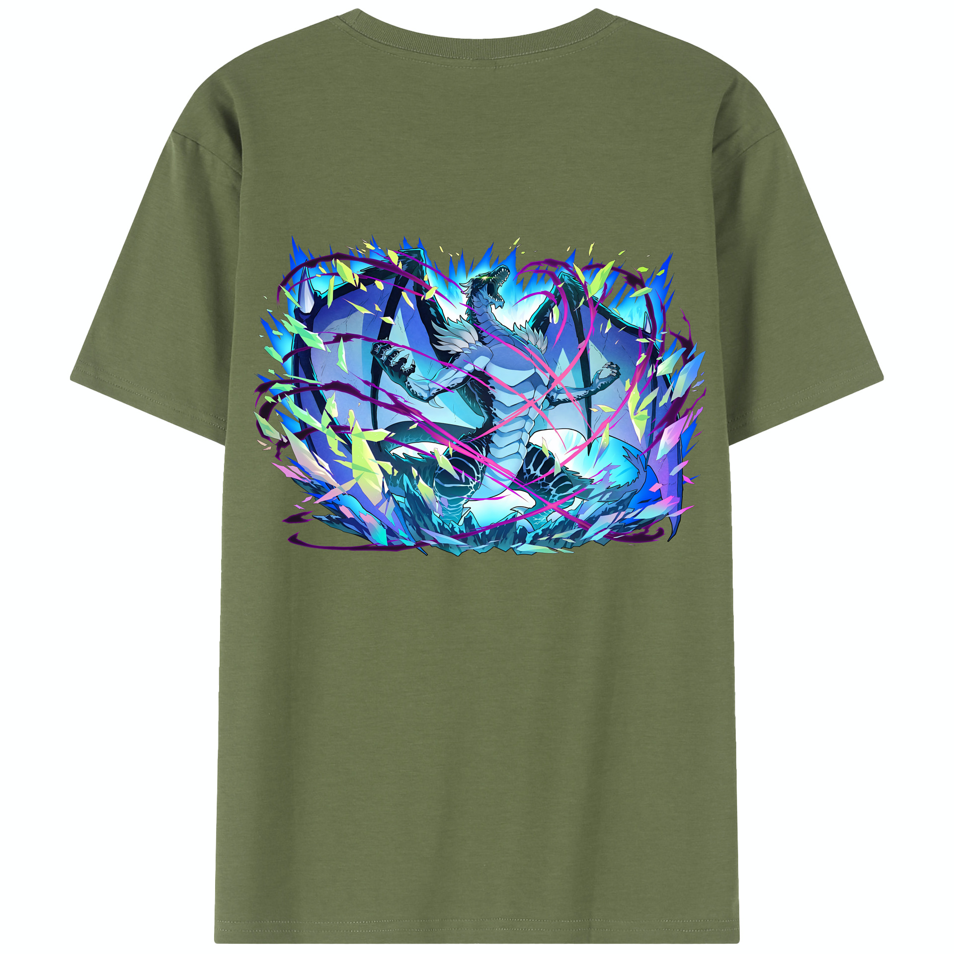 （画像用） 転スラ Regarding Reincarnated to Slime 綿100％半袖Tシャツ（背面プリント）